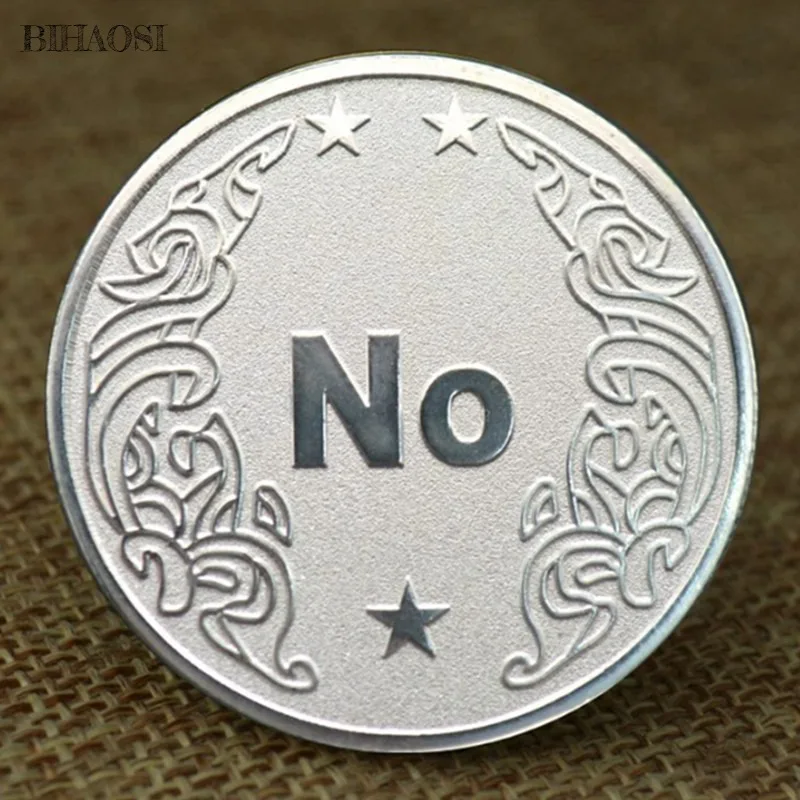 Да/Нет позолоченная монета 24 карата металлический значок медная на заказ игровая