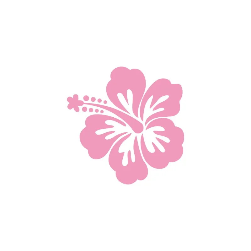 Гавайский цветок гибискуса Наклейка на стену автомобиля заказ виниловый