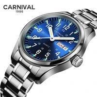 carnival watches men sports waterproof date analogue quartz mens watches business watches for men relogio masculino new 2020