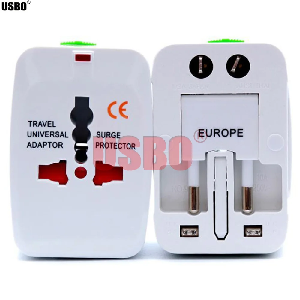 Универсальный переходник с евророзеткой 10 А 250 В|us adaptor|travel electricalpower adaptor |