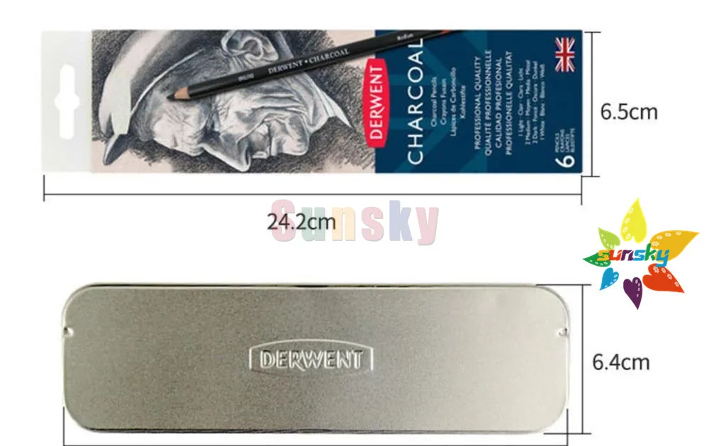 6 шт./компл. карандаш для набросков с древесным углем lapis de cor принадлежности