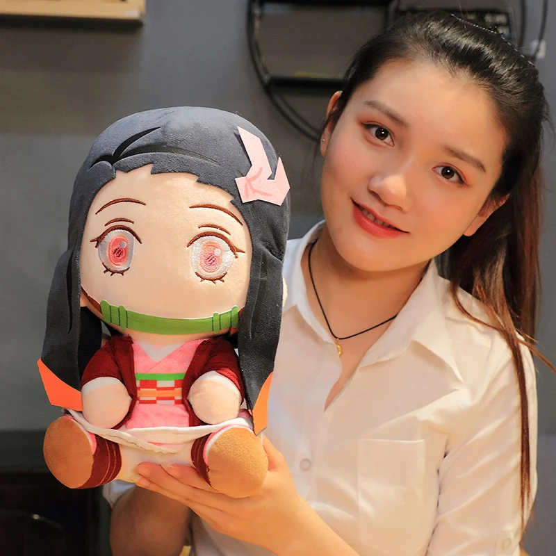 Подушка Kimetsu No Yaiba Tanjirou Nezuko 20/30 см аниме клинок дьявола милая диванная подушка