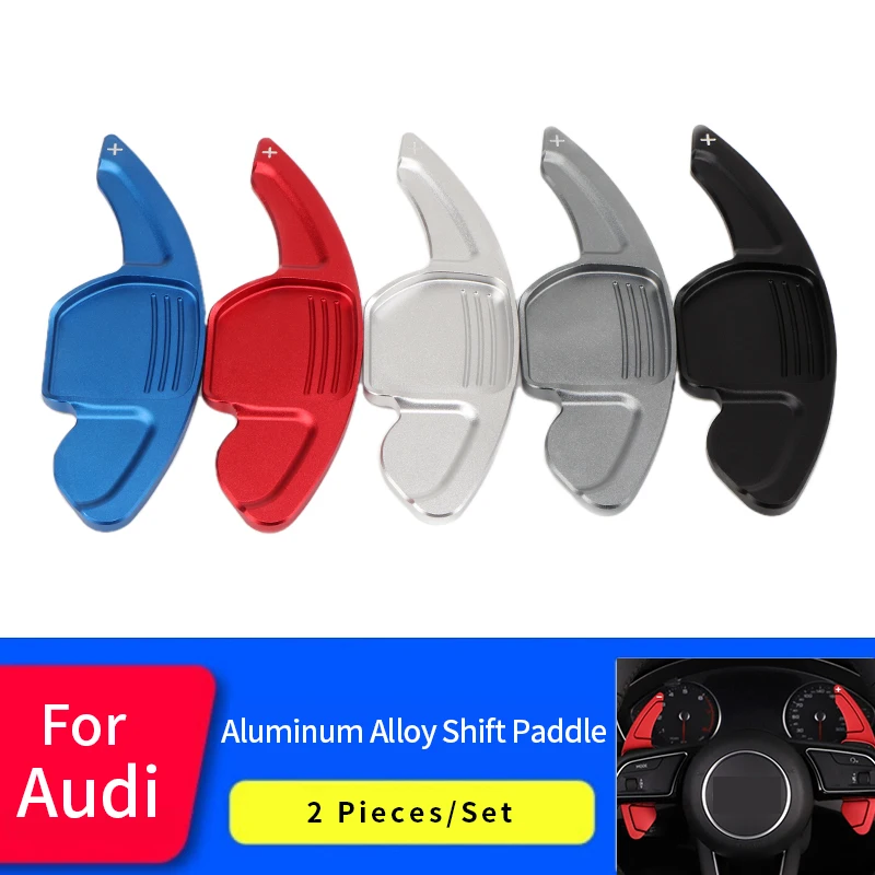 

For A3 A5 A7 A8 S3 S5 S6 S7 S8 R8 Q3 Q5 Q7 Car Steering Wheel Paddle Extend DSG Direct Shift Gear Paddle Extension 2PCS