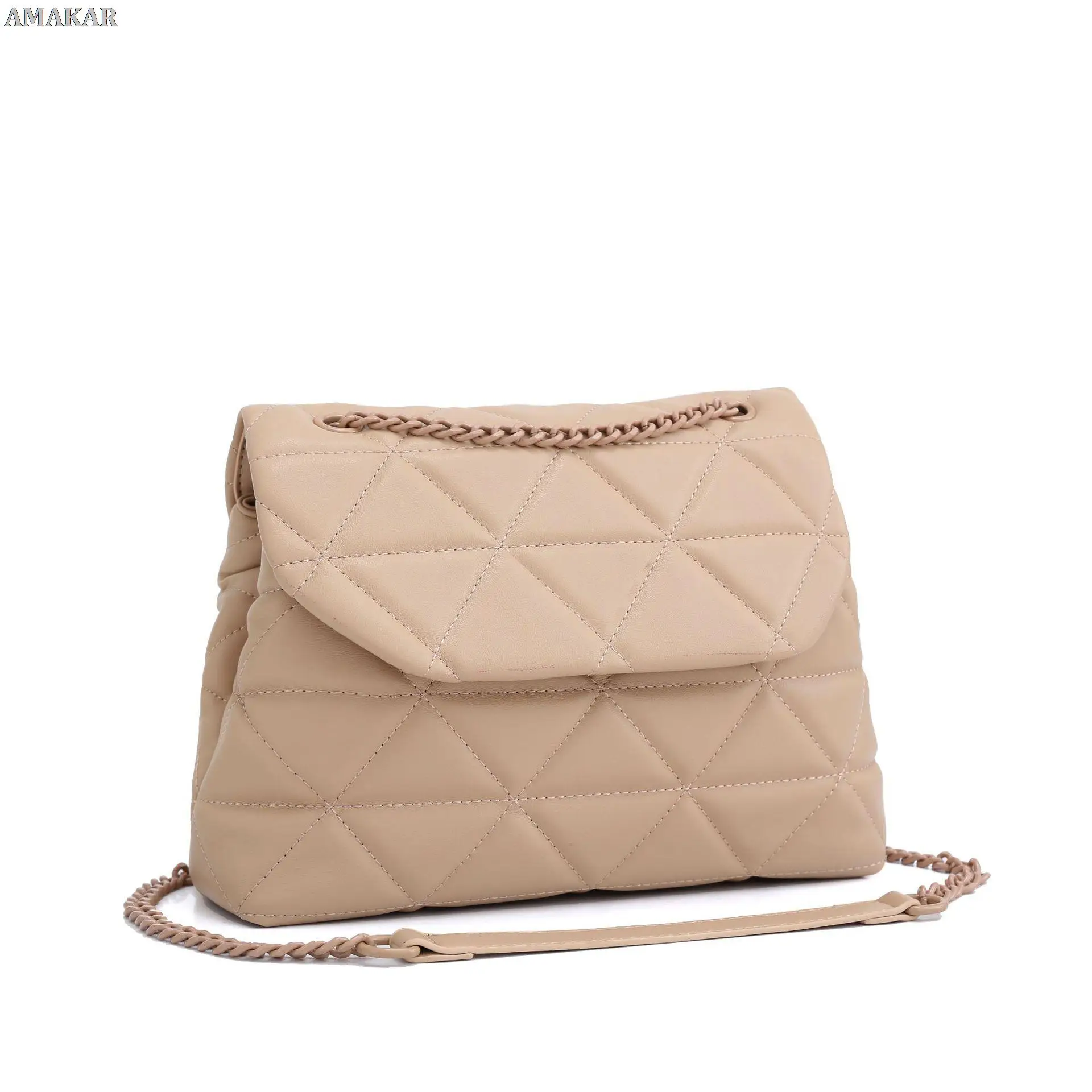 

Роскошные брендовые дизайнерские сумки на плечо для женщин, модные кожаные сумочки через плечо, маленькая сумка-мешок с ромбовидной цепочк...