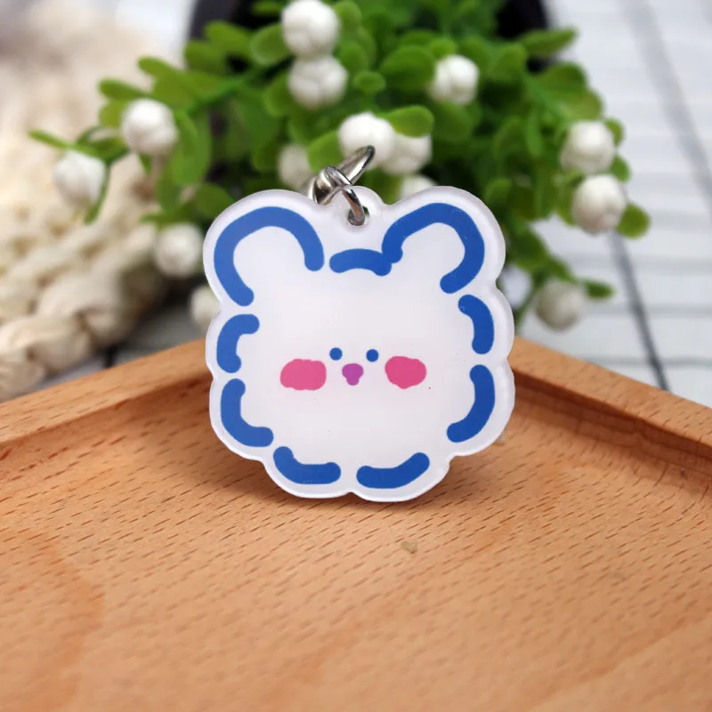 2020 Catoon медведь собака брелок золотой цвет милый для женщин металлические брелки