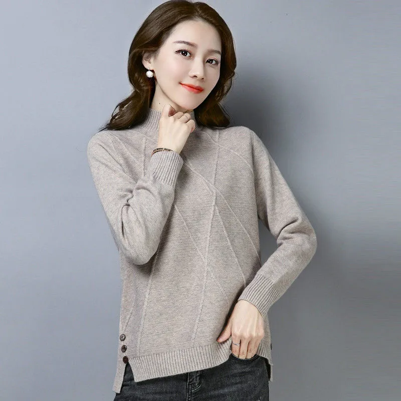 Fvpdd1 2019 new autumn winter women fashion casual warm nice Sweater turtleneck korean sweater | Женская одежда