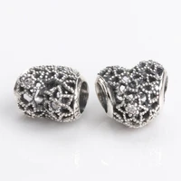 authentic 925 sterling silver beads new heart shaped idea blooms with beads fit original pandora bracelet for women diy jewelry