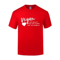 funny vegan for health planet and animals cotton t shirt birthday men o neck summer short sleeve tshirts teeshirts