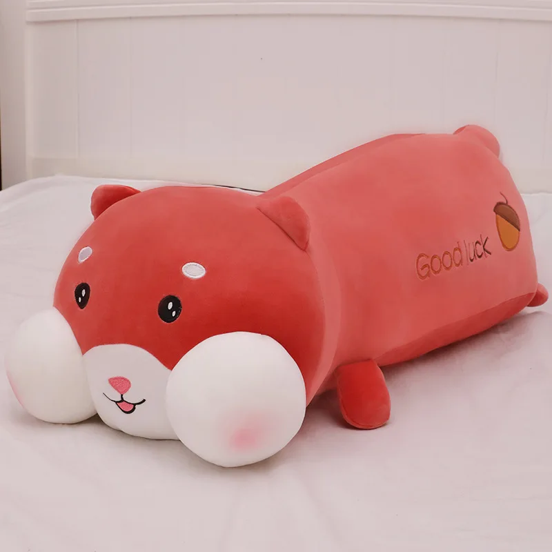 

Cute Soft Long Hamster Pillow Plush Toys Stuffed Office Nap Pillow Bed Sleep Pillow Home Decor Gifts Doll for Kids Girls