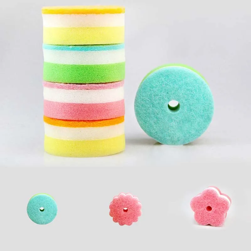 1 шт. губки в форме цветка мочалки губка щетка посуда мытье стекла посуды кухонный