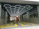 5*8 м подгонянное шестигранное гаражное светодиодное освещение для детализации Авто ремонтной мастерской