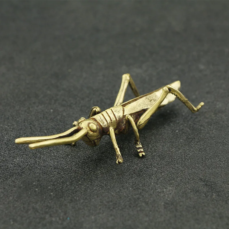 Copper Locust Small Ornaments Vintage Brass Animal Grasshopper Figurines Home Decor Statue Crafts Desk Decorations Accessories | Дом и сад