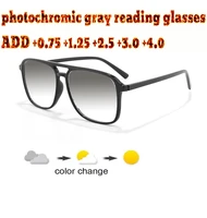 photochromic gray reading glasses double bridge large size high quality fashion men women1 0 1 5 1 75 2 0 2 5 3 3 5 4