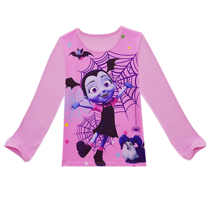 

2021Girls pajamas sets vampirina pyjamas kids pijama vampirin sleepwear home clothing cartoon Baby pijama set Halloween clothes