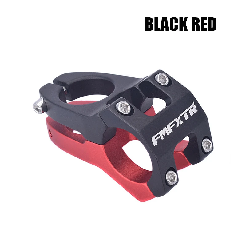 Black Red CY00296, руль для горного велосипеда, кран, Аксессуары для велосипеда, для спуска на гору, короткая ручка, для альпинизма, выдолбленный, стояк 31,8 - Цвет: Black Red