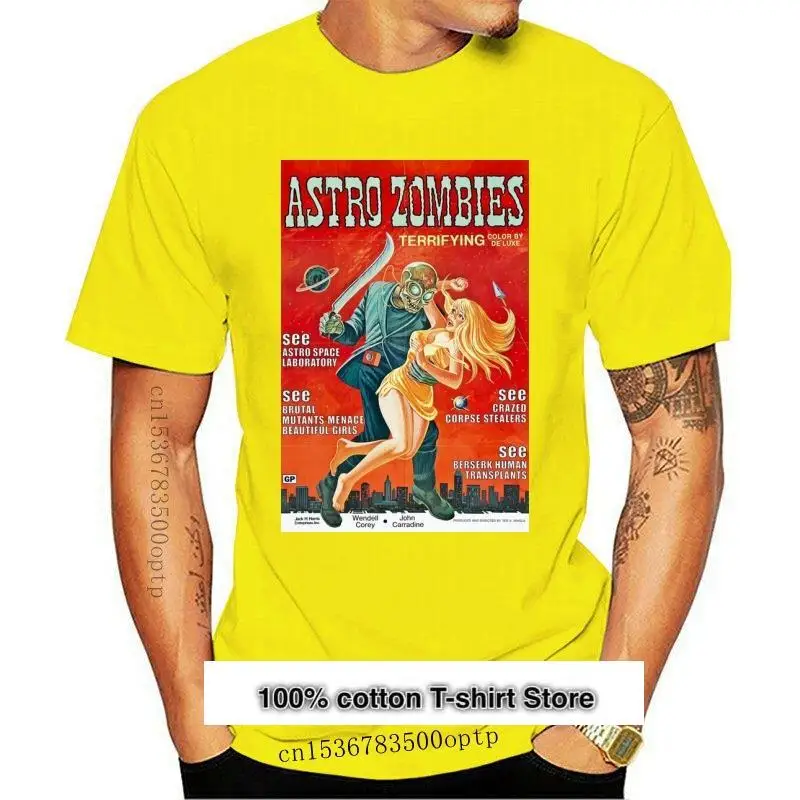

Camiseta Astro Zombies V2 Ted Mikels sience fiction, póster de terror, todas las tallas, S-5XL, nueva