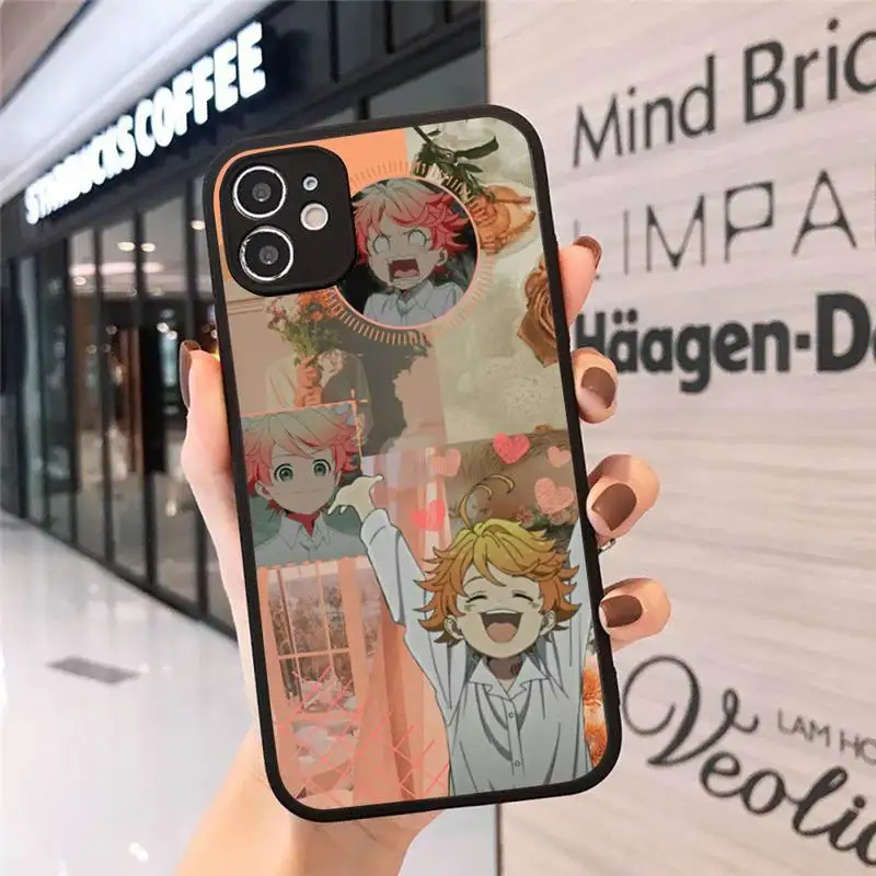 

The Promised Neverland Phone Case Matte Transparent for iPhone 7 8 11 12 s mini pro X XS XR MAX Plus cover funda
