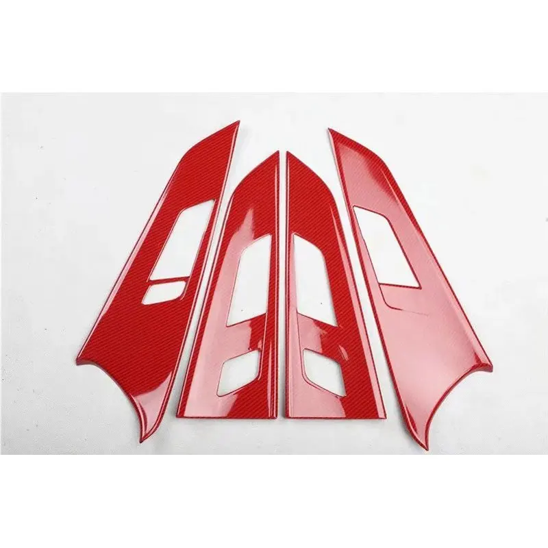 

For Audi A5 2017-2019 Left Hand Drive 4PCS ABS Car Side Door Interior Handle Bowl Protector Cover Trim Moldings Car Styling