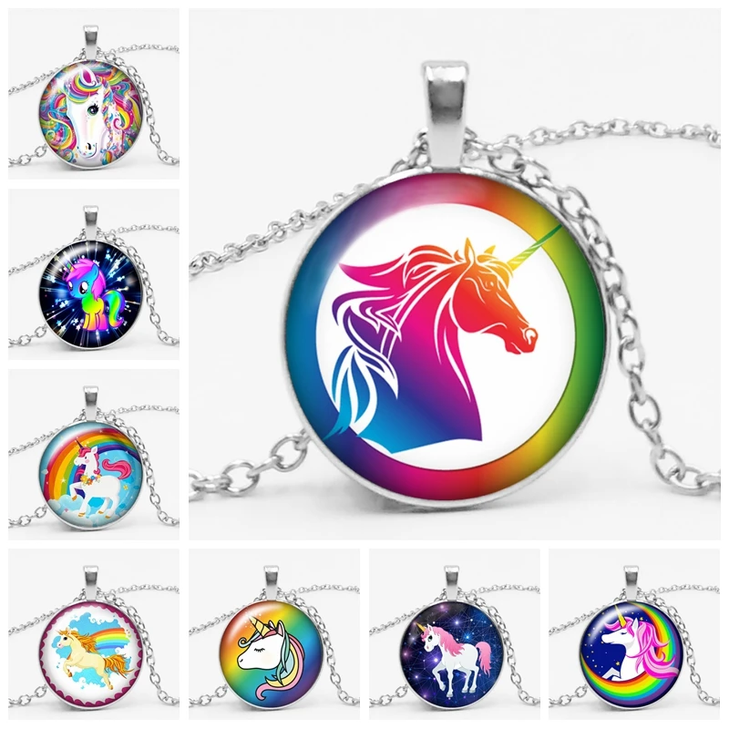 2019 Новинка 3 цвета 25 мм Мода Ручная работа разбитое стекло кулон ожерелье Фея