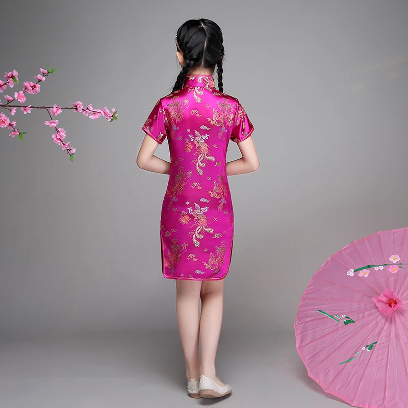 Платье Ципао для девочки новогодний подарок детская одежда детские платья