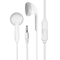 in ear earphones white for samsung galaxy s6 wired headset with mic 3 5mm jack headphone for smart cell phones adjustable volume