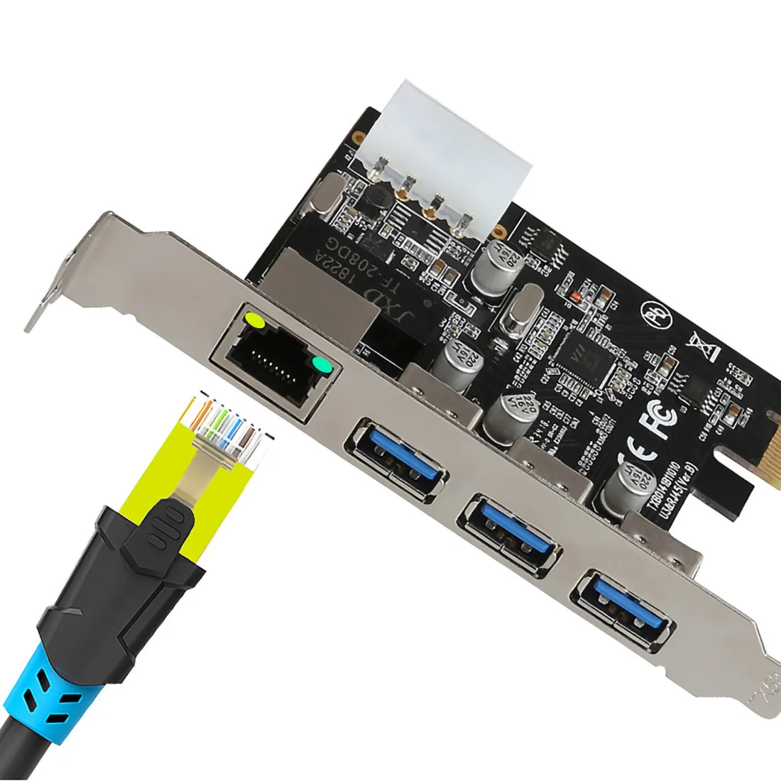 USB-концентратор PCI-E на 3 внешних порта 10/3 0 Мбит/с |