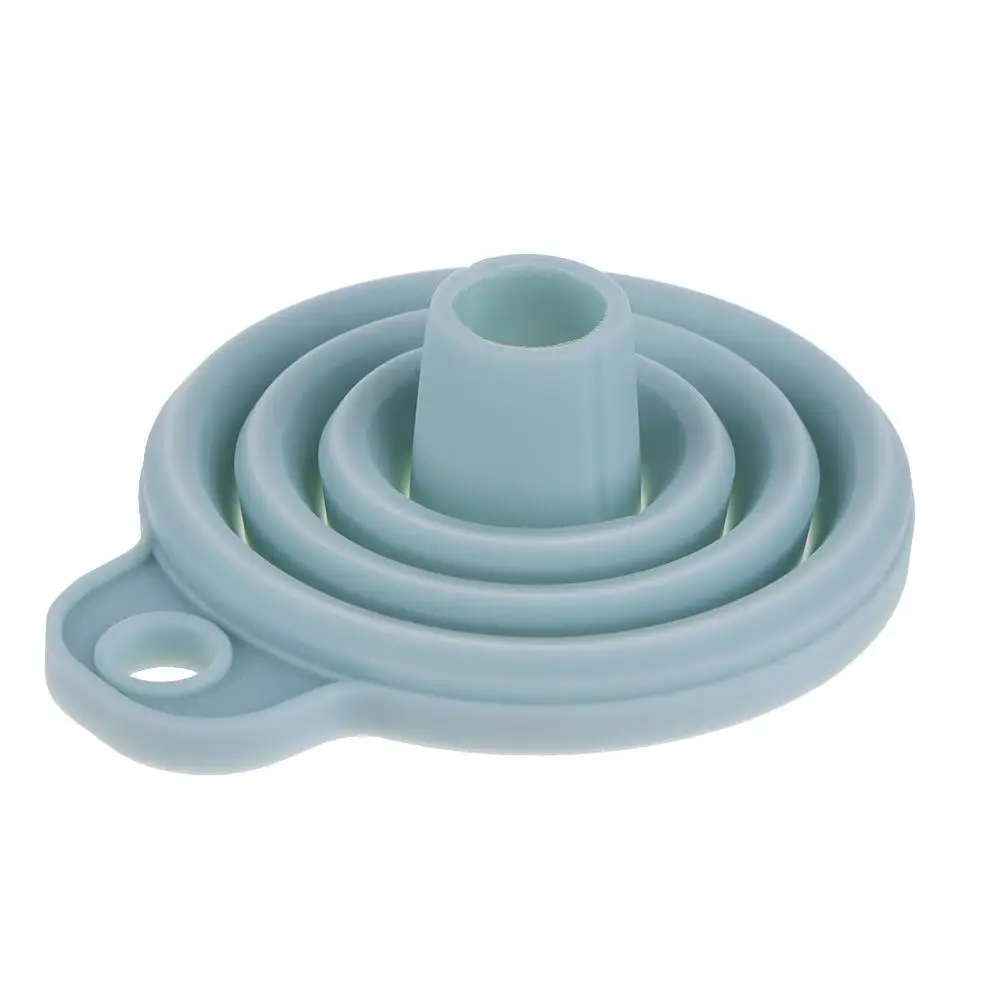 

Protable Mini Silicone Foldable Collapsible Liquid Oil Funnel Hopper Kitchen Tool Accessories Gadgets