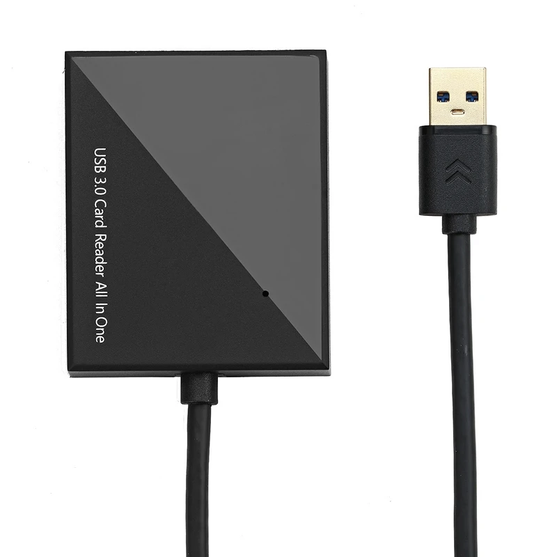 

USB3.0 Card Reader, Portable Four-In-One Card Reader, Support TF/SD/CF/MicroSD Card Reader