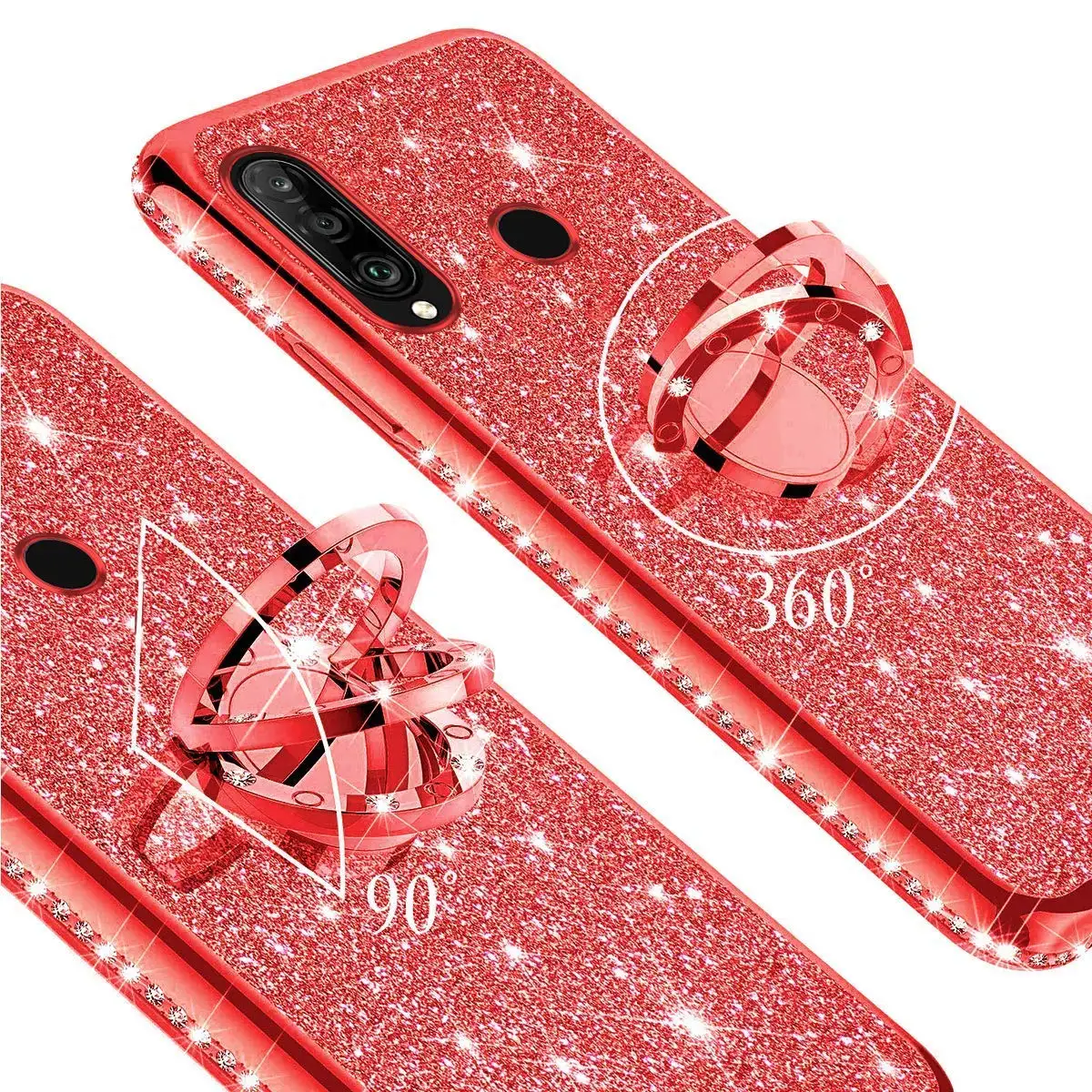 Чехол из мягкого ТПУ со стразами для HUAWEI P Smart 2019 Z P10 P20 P30 Lite Mate 20 10 HONOR 7X 8X блестящий