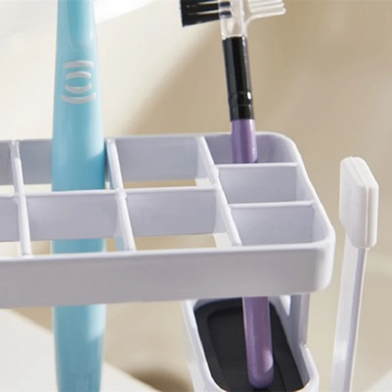 

Toothbrush Rack Bathroom Toiletries Storage Toilet Toothbrush Toothpaste Cup Holder