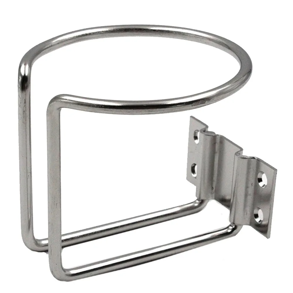 

Stainless Steel Cup Ring Polished For Boat Marine Yacht Pontoon Drink Holder Boat Water Bottle Can Holder Organizer Adjustable