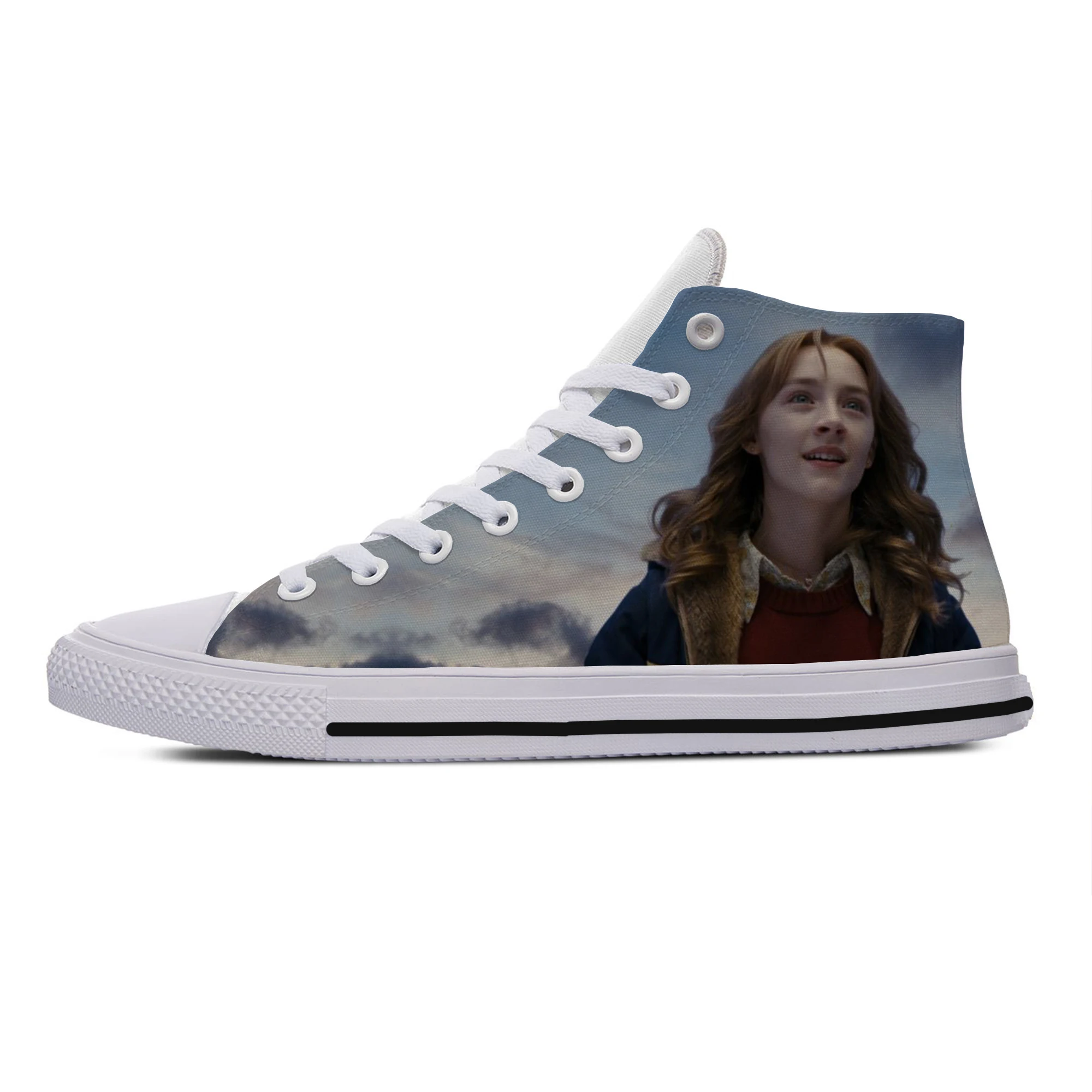 

2019 Hot Cool Fashion Pop Funny New Summer High Quality Sneakers Handiness Casual Shoes 3D Printed For Men Women Saoirse Ronan