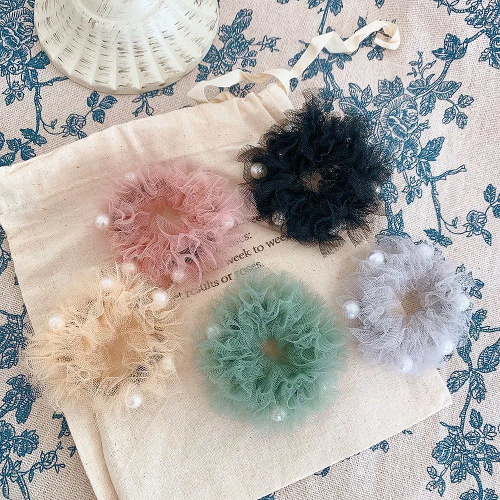 Новинка Свадебные туфли с жемчугом резинка для волос хвост держатель мягкой