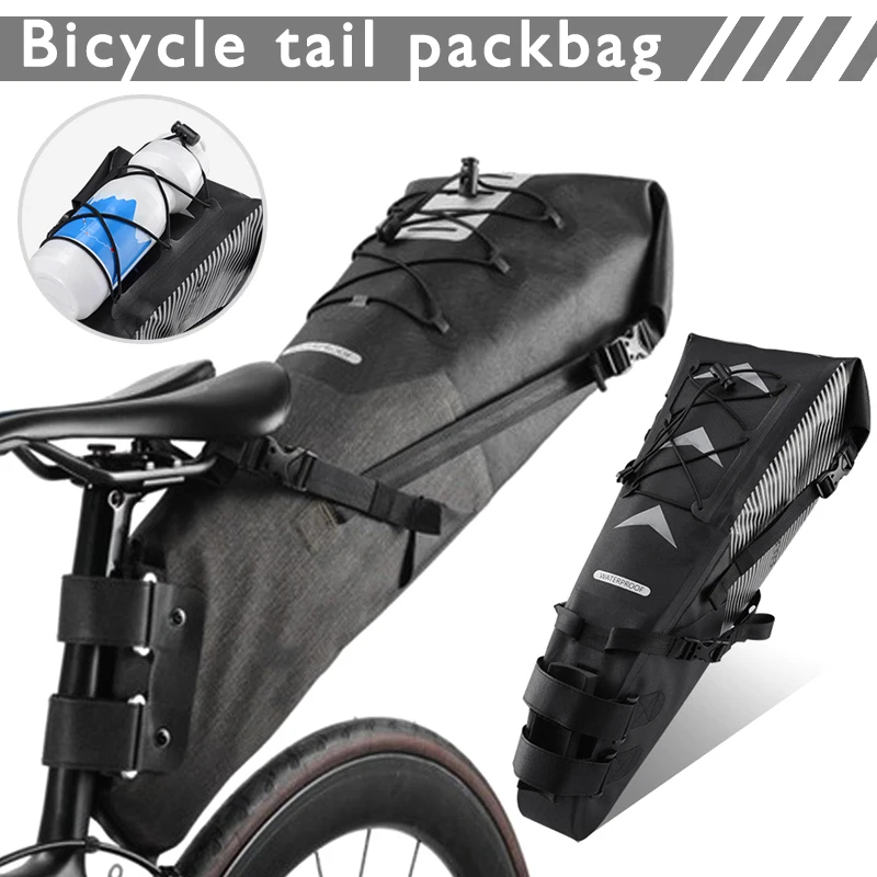 

N Bike Bicycle Saddle Bag Waterproof Reflective Large Capacity Foldable Tail Rear Bag Cycling MTB Trunk Pannier Backpack XD88