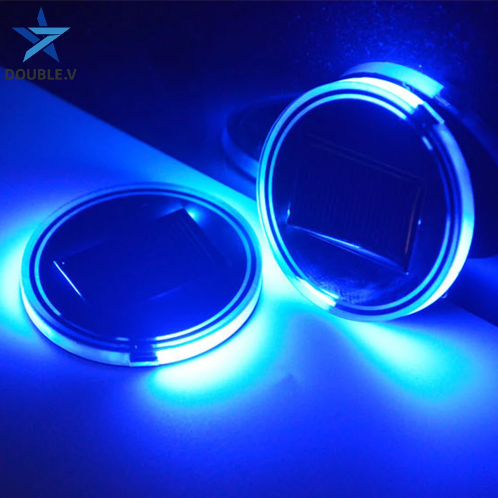 2X Универсальный Автомобильный подстаканник на солнечных батареях подстаканники