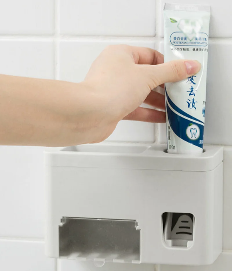 Патент Автоматический Диспенсер зубной пасты для щетки держатель Комплект Анти