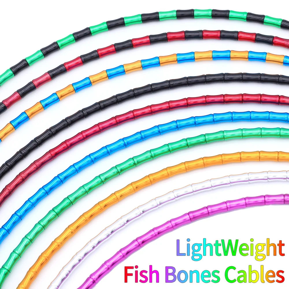 1900 мм 1 9 м бамбук велосипедный переключатель сменный кабель Алюминий звенья