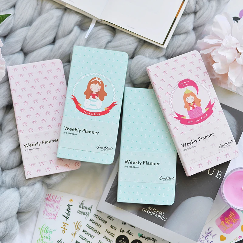 Простая серия для девочек еженедельник дневник заправка блокнот Внутренняя