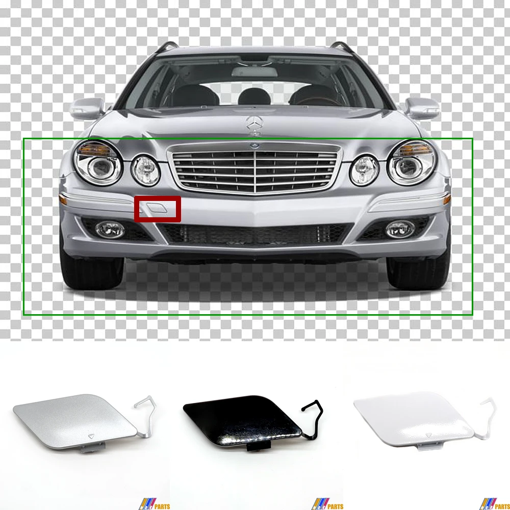 Передняя крышка для буксировки Mercedes-Benz E-class W211 E200 E220 E240 E270 E280 E320 E350 E420 E500 E550 E55 E63AMG, подходит для 07-09 A2118851022