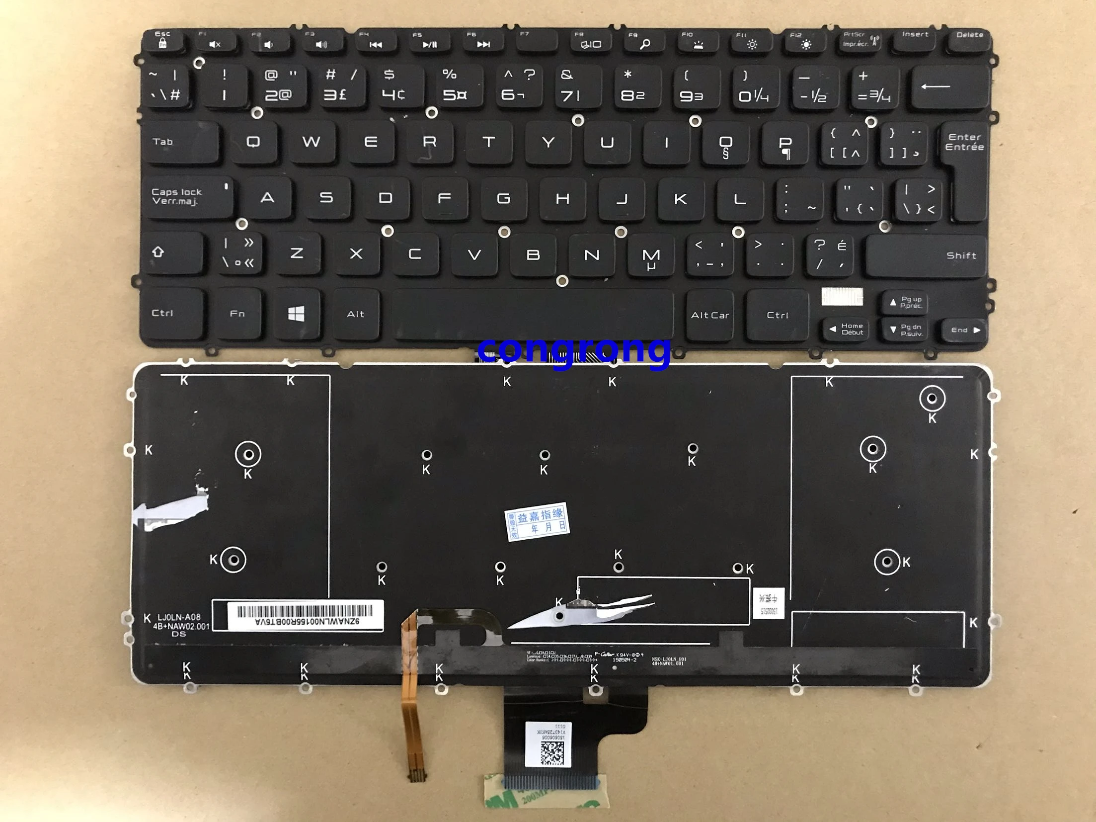 Клавиатура для ноутбука Dell Precision M3800 XPS 15 9530 с подсветкой Турецкая канадская