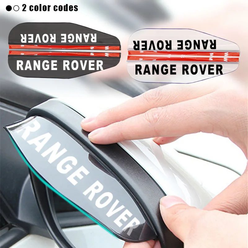 

2pcs Fashion PVC Rearview Mirror Rain Shade Rainproof Blades Rain Cover For Land Rover Autogiography Discovery Evoque Freelander