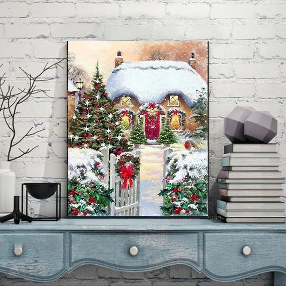 Набор для алмазной вышивки &quotРождество&quot квадратная/круглая | Дом и сад