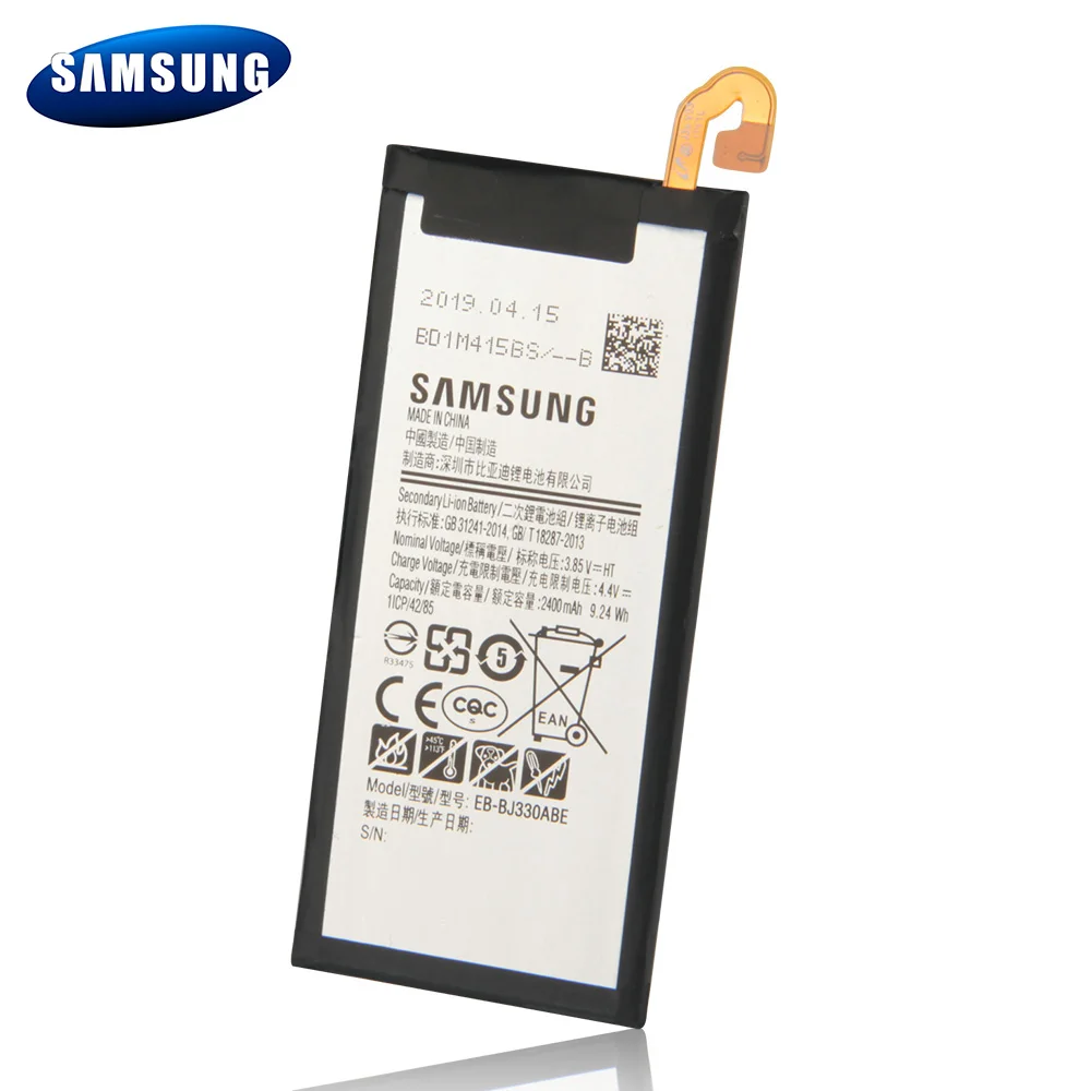 Оригинальный телефон Samsung аккумулятор для GALAXY J3 2017 версия J3300 Сменный телефона 2400