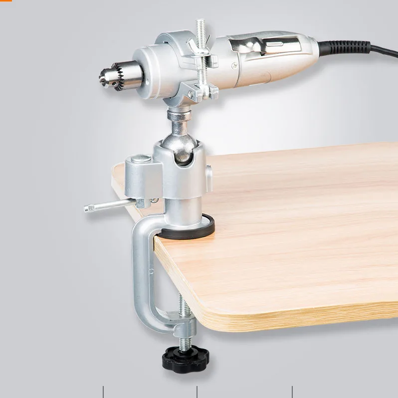 

Универсальный зажимный Настольный держатель для вилок, мини-стойка для электродрели, плоская вращающаяся на 360 градусов стойка для шлифова...