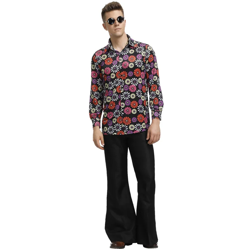 Haloween костюм для Хэллоуина Европейский и американский ретро 70s хиппи танцевальный