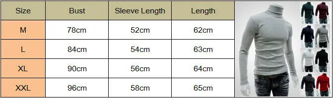 Мужская зимняя приталенная рубашка джемпер водолазка вязаный свитер однотонный