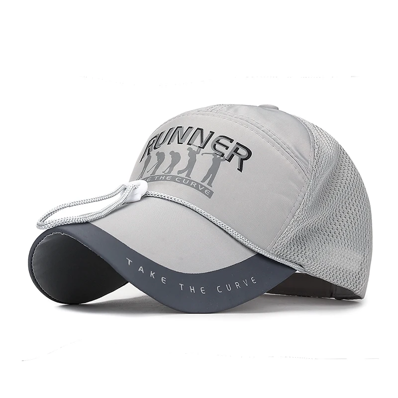 Кепка мужская сетчатая с длинным капюшоном Уличная Повседневная бейсболка из