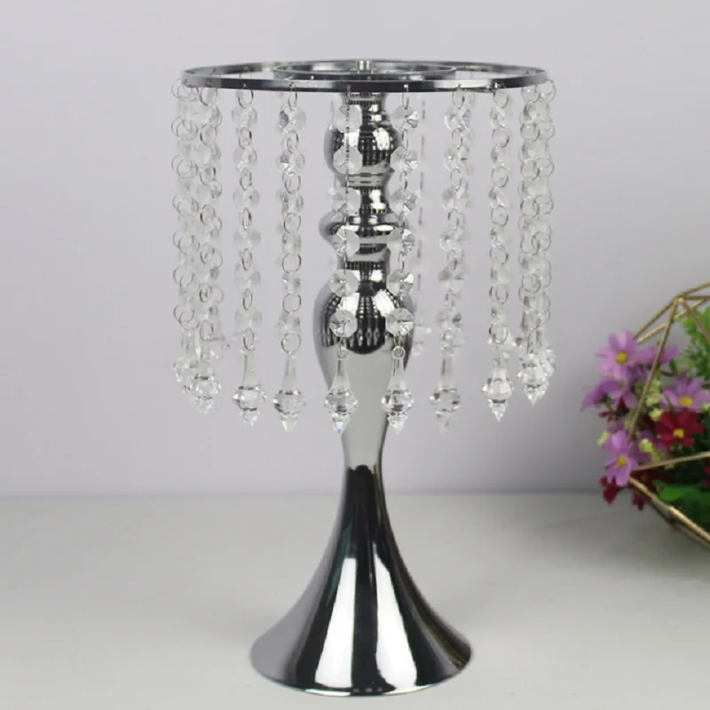 

Exquisite Flower Vase Twist Shape Stand Golden/ Silver Wedding/ Table Centerpiece 52 CM Tall Road Lead Home Decor