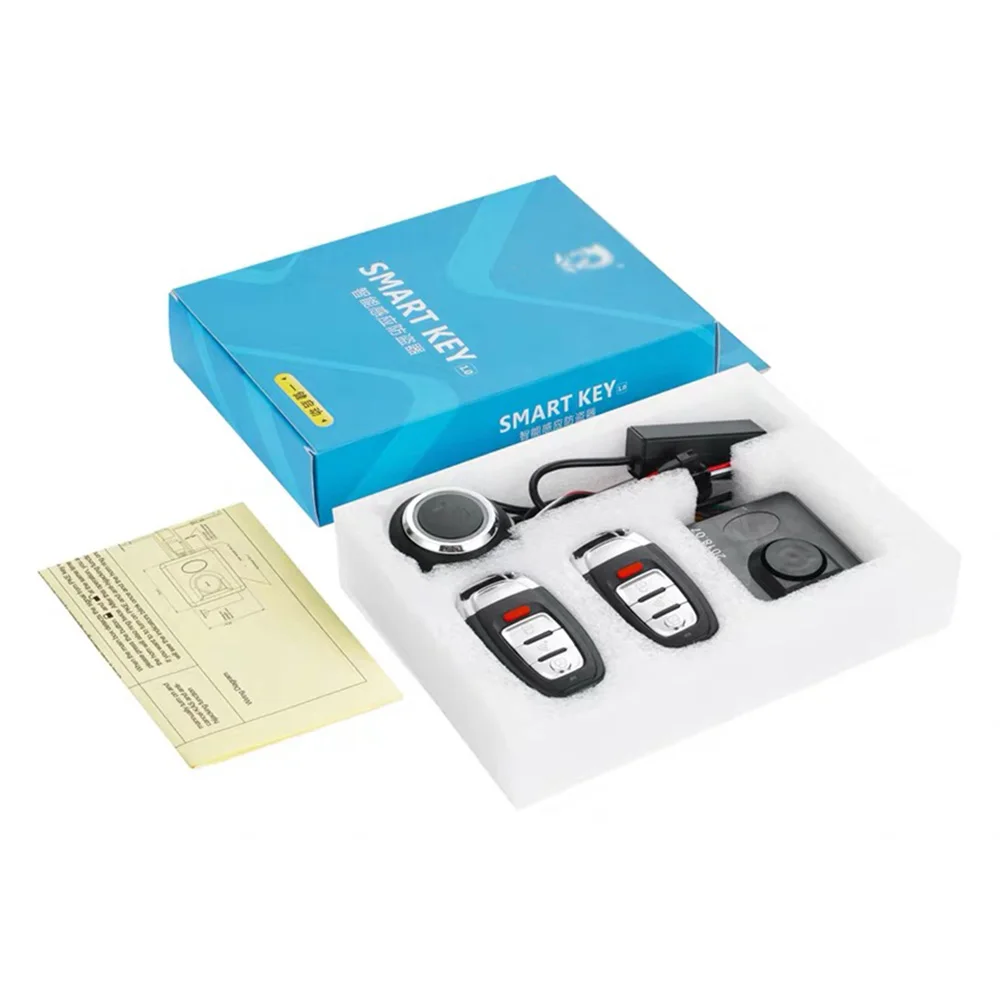 Противоугонная система PKE для мотоцикла скутера 12 В умная Индукционная кнопка