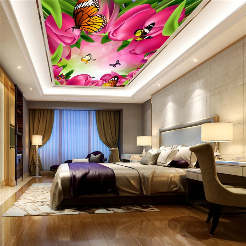 3d обои на заказ Красивые Романтические с солнечными лучами тюльпанами цветами